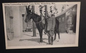 Mint Postcard RPPC US Army Commanding General Camp Shelby Hattiesburg MS USA