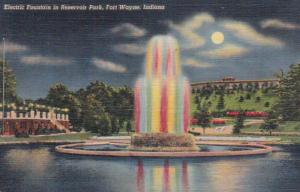 Indiana Fort Wayne Electric Fountain In Reservoir Park Curteich