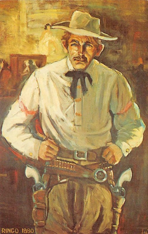 JOHN RINGO Calico Ghost Town KNOTT'S BERRY FARM Cowboy Outlaw Vintage Postcard