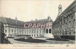 Postcard Old Saint Fargeau (Yonne) Chateau La Cour d'Honneur