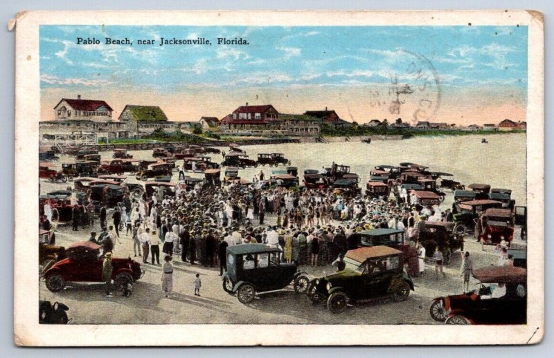 Pablo Beach, Near Jacksonville, Florida, Vintage 1926 E.C. Kropp Postcard