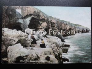 Dorset SWANAGE Tilly Whim Caves c1908 by Rush & Warwick Art