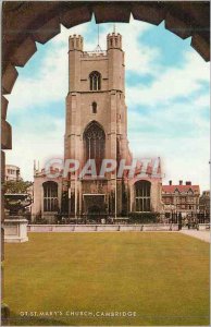 Modern Postcard St Marys Church Cambridge
