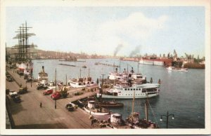 Sweden Göteborg Träpiren med Viking Gothenburg Vintage Postcard 04.13