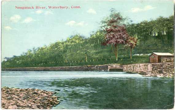 D/B Naugatuck River at Waterbury Connecticut CT 1911