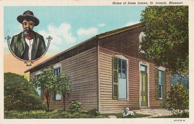 Home of Jesse James St. Joseph Missouri United States postcard 