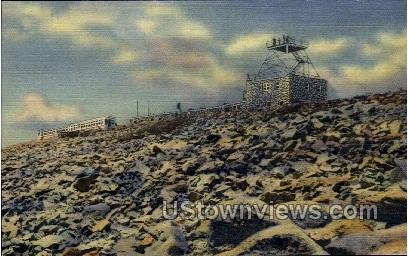 Streamline Cog Train at Summit of Pikes Peak - Colorado CO