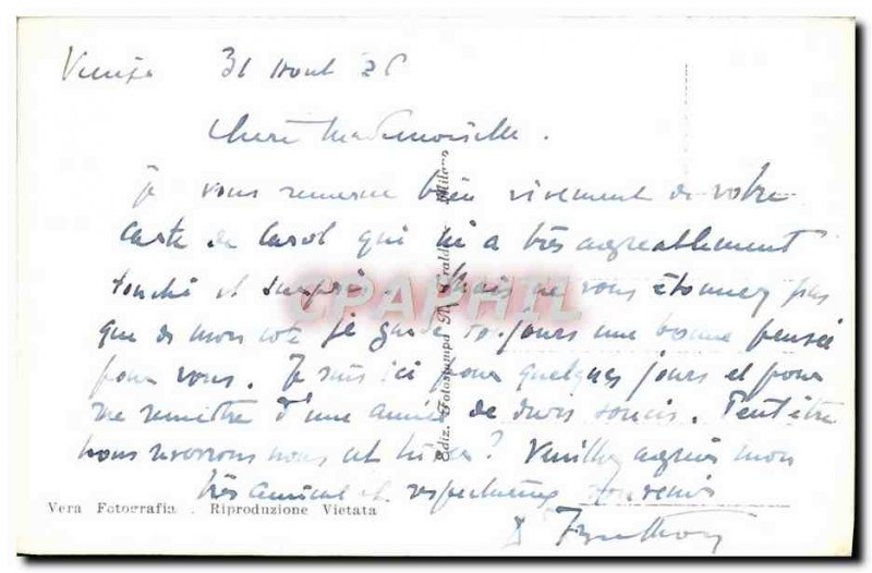 Postcard Old Venice Palazzo Ducale