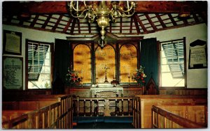 VINTAGE POSTCARD ST. PETER'S CHURCH AT ST. GEORGE BERMUDA 1960s