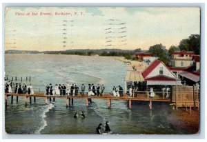 1914 Scenic View At Sea Breeze Rochester New York NY Antique Posted Postcard