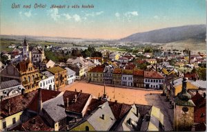 Birds Eye View Ústí nad Orlicí Czech Republic UNP 1913 DB Postcard L1