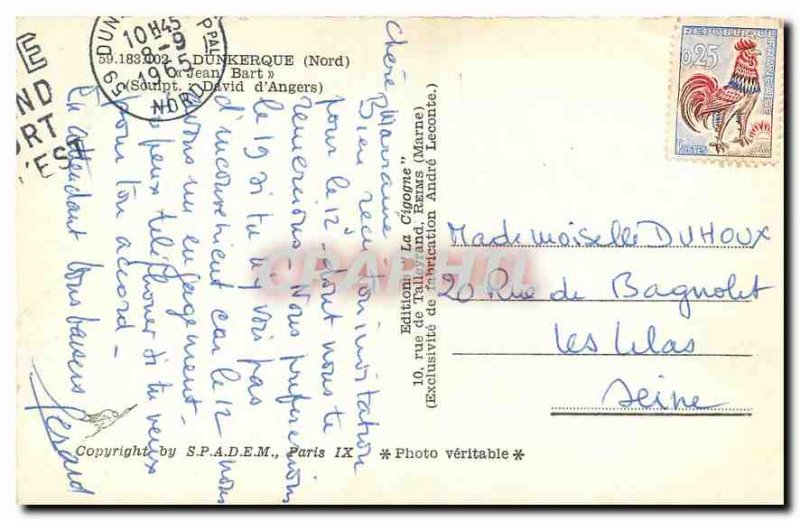 Old Postcard Dunkerque Nord Jean Bart