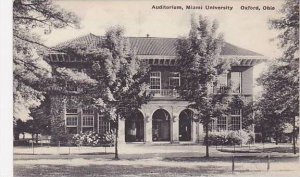 Ohio Oxford Auditorium Miami University Albertype