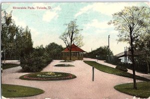 Postcard BRIDGE SCENE Toledo Ohio OH AJ2119