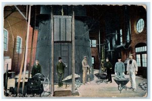 1913 Lime Kiln Sugar Beet Factory Waterloo Iowa IA Posted Antique Postcard