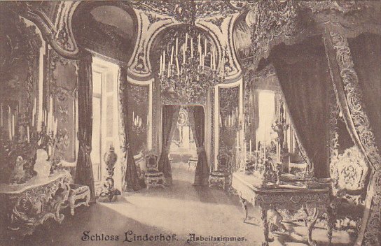 Germany Schloss Linderhof Arbeitszimmer