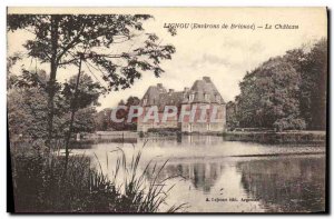 Postcard Old Chateau Lignou surroundings Briouse