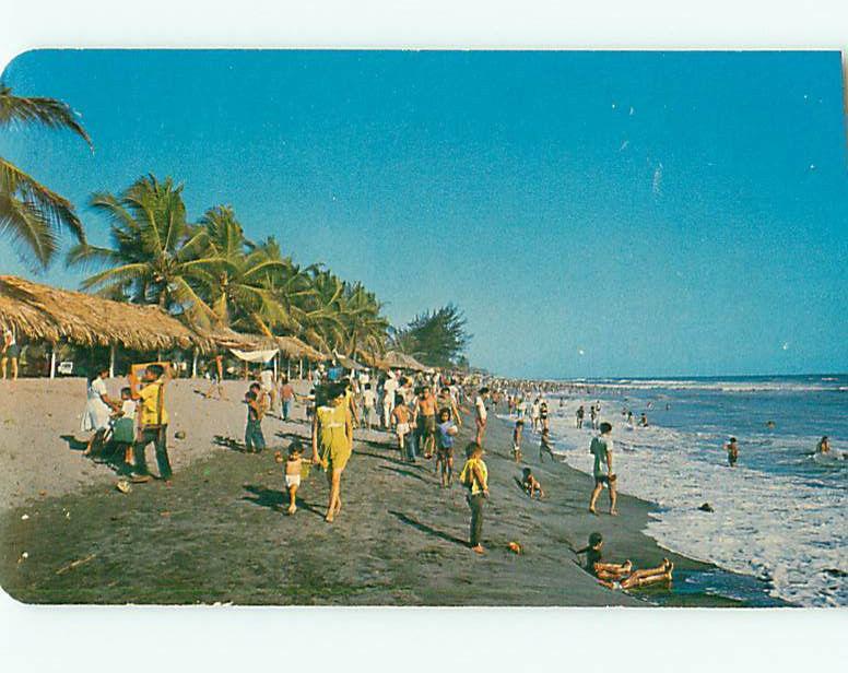 Vintage Postcard Beach at Puerto Madero Tapachula  Mexico # 1119