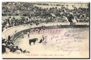 Old Postcard Bullfight Bullfight Arenes de Beziers Putting to death