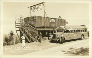 Pennsylvania Greyhound Bus Bald Eagle Lookout Rte 322 Near State College RPPC