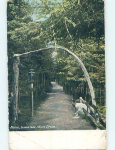 Bent Divided-Back POSTCARD FROM Mouse Island - Southport Maine ME HM6436