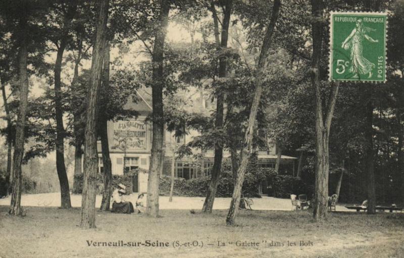 CPA VERNEUIL-sur-SEINE-La Galette dans les Bois (260300)