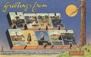 York beach, Maine, USA Large Letter Town 1943 postal used