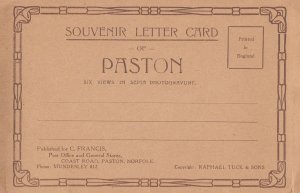 Paston Peterborough Village Souvenir Letter Card Postcard Folding Novelty