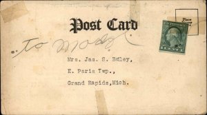 Schulze's Cream-Nut Bread Little Girl With Loaf c1905 Postcard - GRAND RAPIDS MI