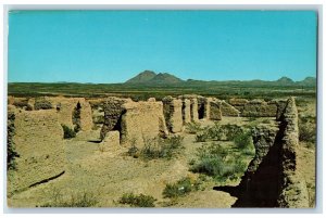 View Of Fort Selden Ruins North Of Las Cruces New Mexico NM Vintage Postcard