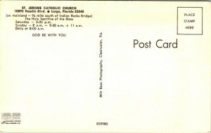 St. Jerome Catholic Church Largo Florida Postcard
