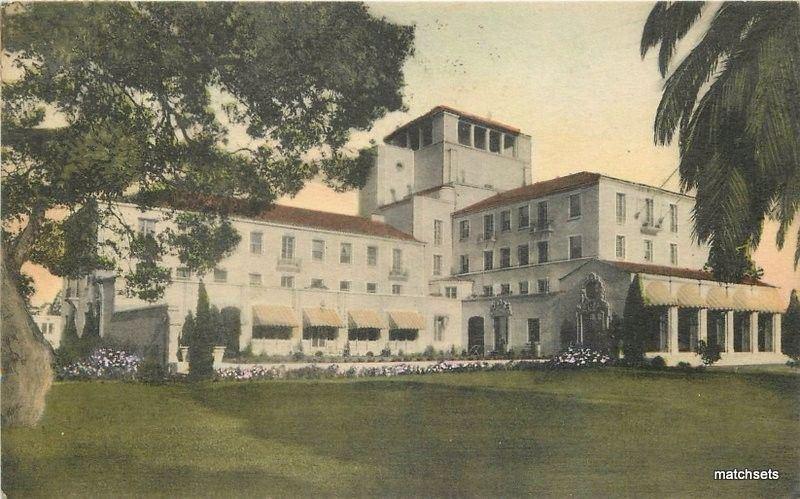 1940s Hotel Del Monte California hand colored Albertype postcard 2950