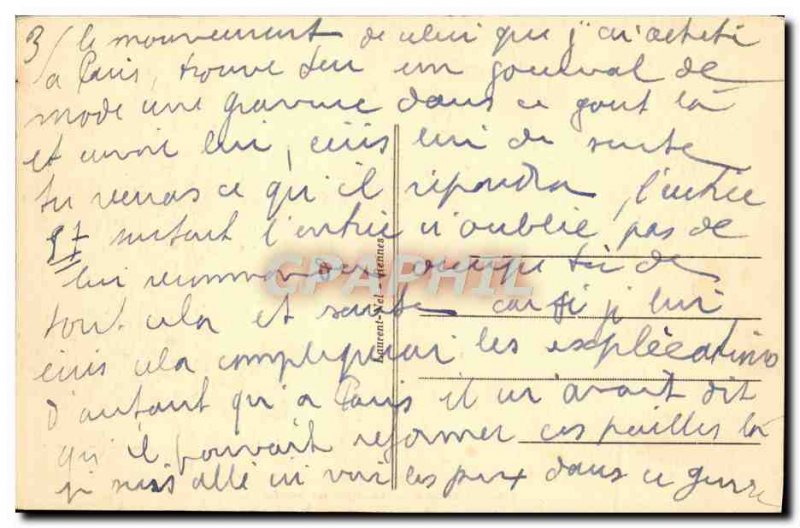 Old Postcard Parame La Digue By Storm