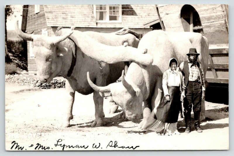 Kearney Nebraska~Mr & Mrs Lyman W Shaw @ Covered Wagon~1930s