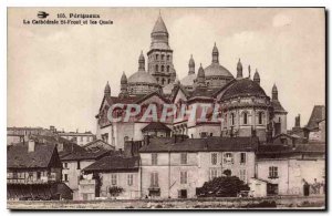 Old Postcard Perigueux La Cathedrale St Front and the Quays