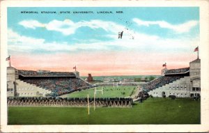 Postcard Memorial Stadium, State University in Lincoln, Nebraska Football