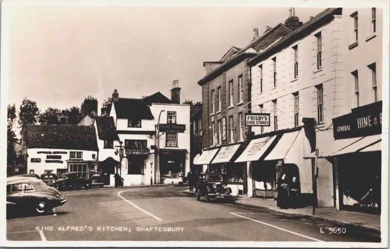 England King Alfred's Kitchen Shaftesbury Vintage RPPC 09.30