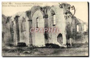 Old Postcard Environs d & # 39Angouleme From Ruins & # 39Abbaye De La Couronne