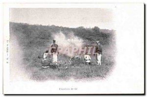 Old Postcard Army Shooting Drills