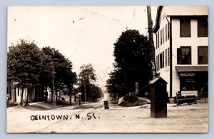 J87/ Greentown Ohio RPPC Postcard c10 Railroad Ticket Office Depot 1650
