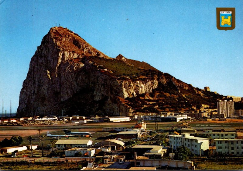 Gibraltar View Of The Custom Aviation Field and Rock Of Gibraltar