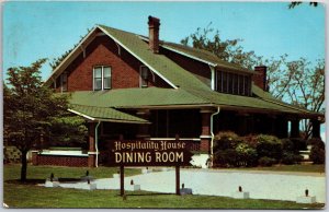 Hospitality House Dining Room Monte Plaza Motel Huntsville Alabama AL Postcard