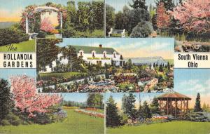 South Vienna Ohio Hollandia Gardens Multiview Antique Postcard K58171