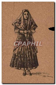 Old Postcard Costume Sardo Sardinian Folklore