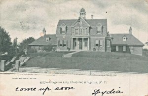 KINGSTON NEW YORK~KINGSTON CITY HOSPITAL-1905 PSTMK POSTCARD