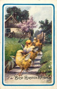 Birds & poultry topical vintage postcard bird best easter wishes 1929