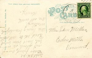 ME - West Kennebunk.  Greetings!     (tear in card)