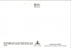 Dazzling Tahitian Dancers Kodak Hula Girls grass skirts Hawaii Postcard