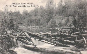 Postcard Fishing Averill Stream VT