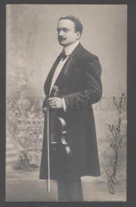 103375 ARMANDO ZANIBONI Italian VIOLINIST AUTOGRAPH old PHOTO